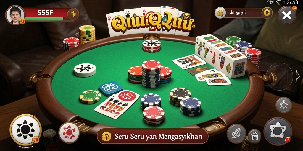 Tangkapan layar gameplay 555F yang penuh warna dan seru.