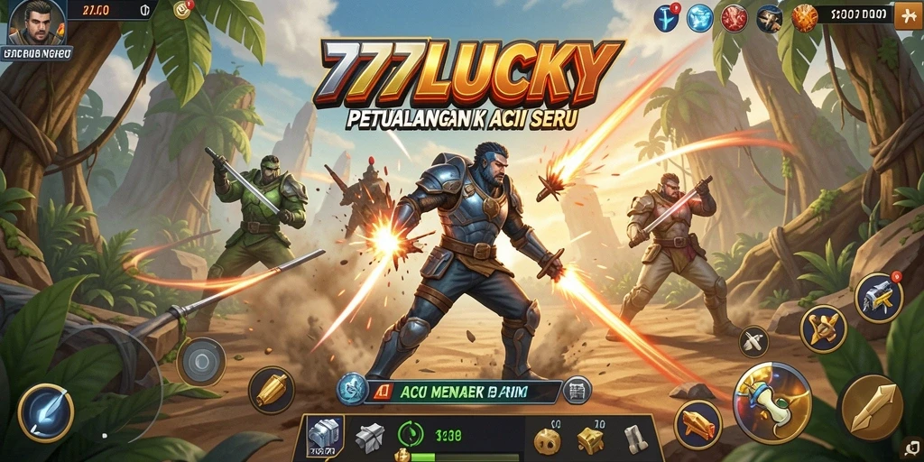 Tampilan gameplay seru dalam 777LUCKY yang penuh aksi.