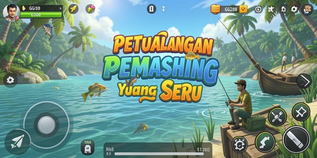 Tampilan gameplay GG288 dengan pengalaman memancing yang seru dan menarik.