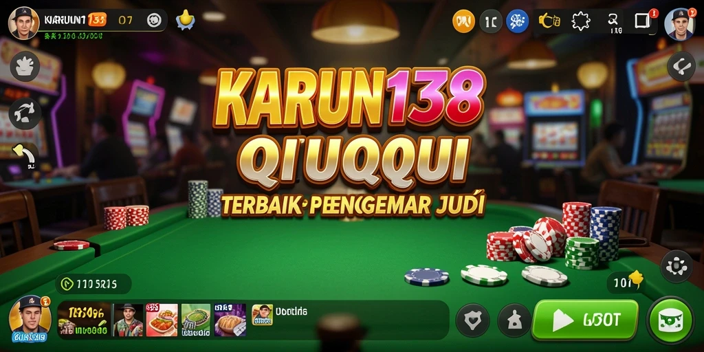 Tampilan menarik dari gameplay QiuQiu di KARUN138.