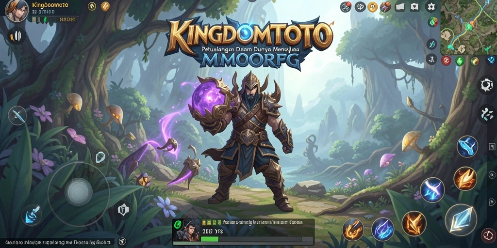 Tampilan gameplay KINGDOMTOTO dengan aksi seru di dunia MMORPG.