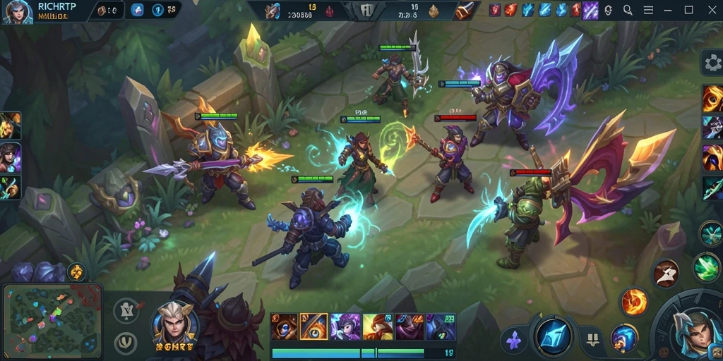Gameplay seru dalam pertempuran tim di RICHRTP.